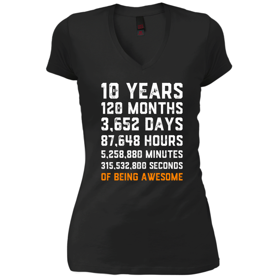 10th Birthday Gift T Shirt 10 Years Old Being Awesome Tee