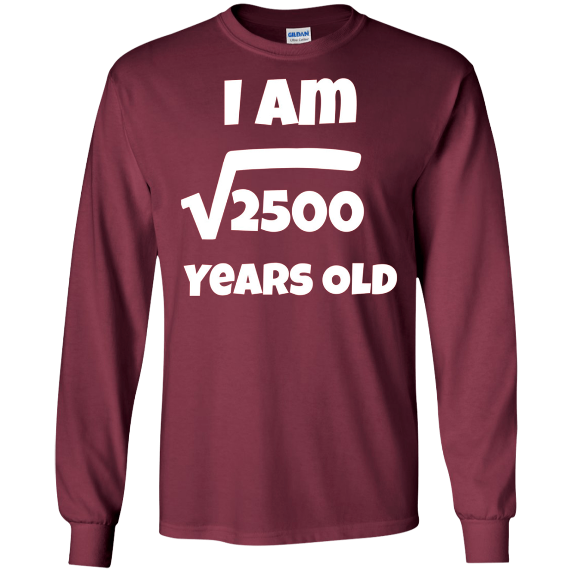 50 year old 50th Birthday Gift Idea: Square Root of 2500 Tee