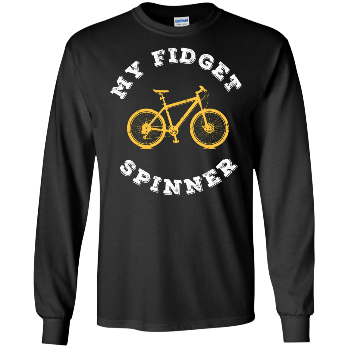 Bike Lover Funny Tshirt - My Fidget Spinner Tee Shirt