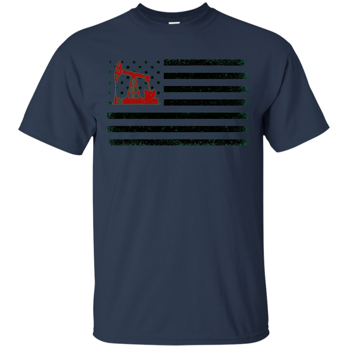 American Flag Oilfield T-Shirts - Oilfield Worker tee shirts