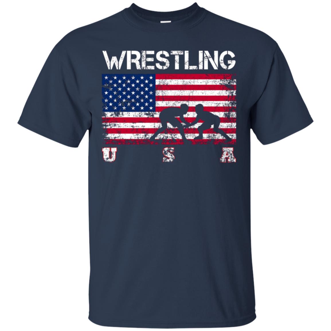 American Flag Wrestling T-shirt