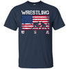 Image of American Flag Wrestling T-shirt
