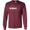 Image of Architect Gift Terms T-Shirt Word Cloud Planner Draftsman
