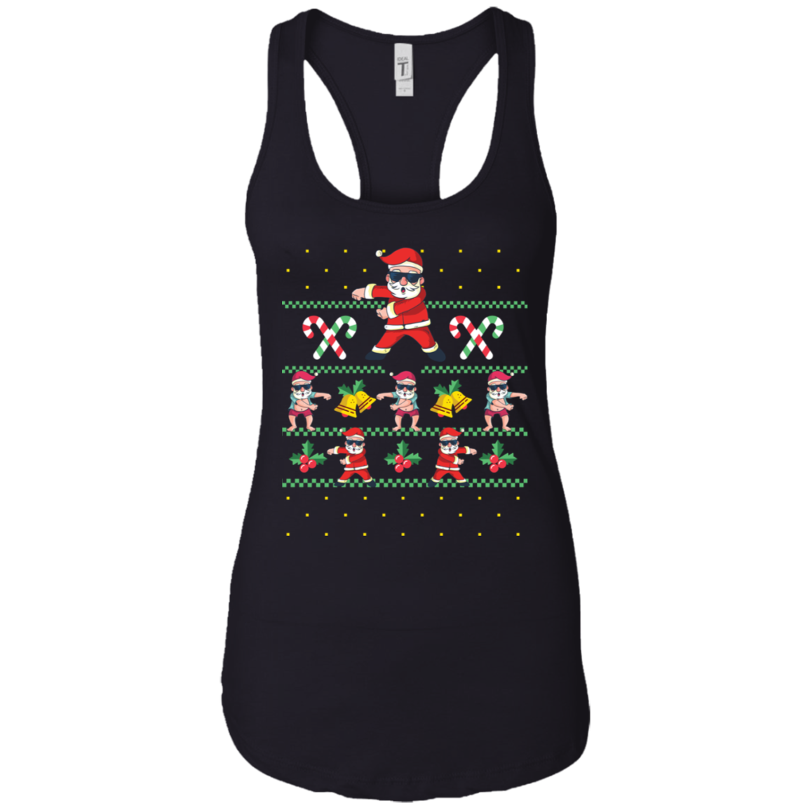 Santa Floss T-Shirt Funny Flossing Dance Ugly Sweater Meme