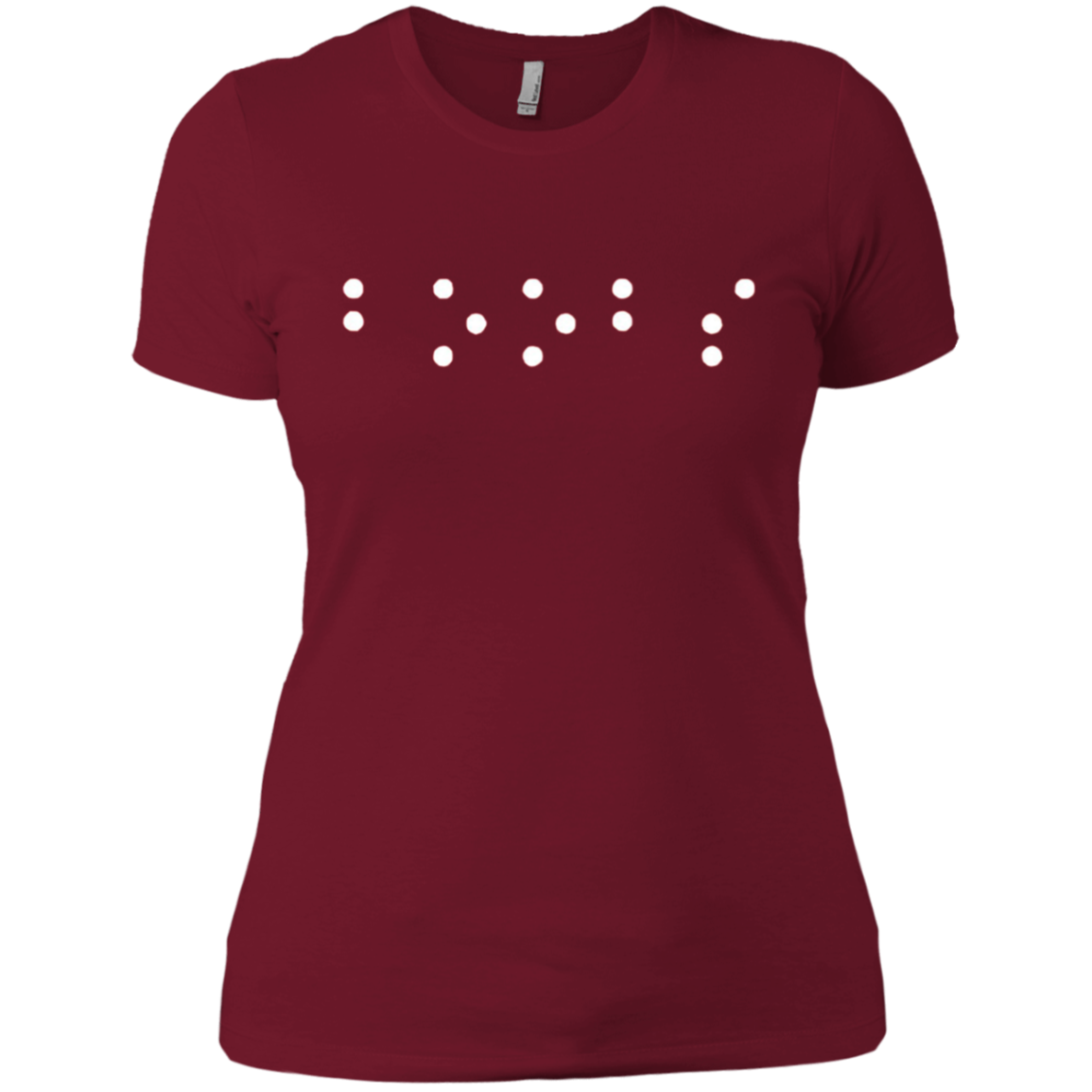 "Boobs" written in contracted Braille t-shirt funny tshirt