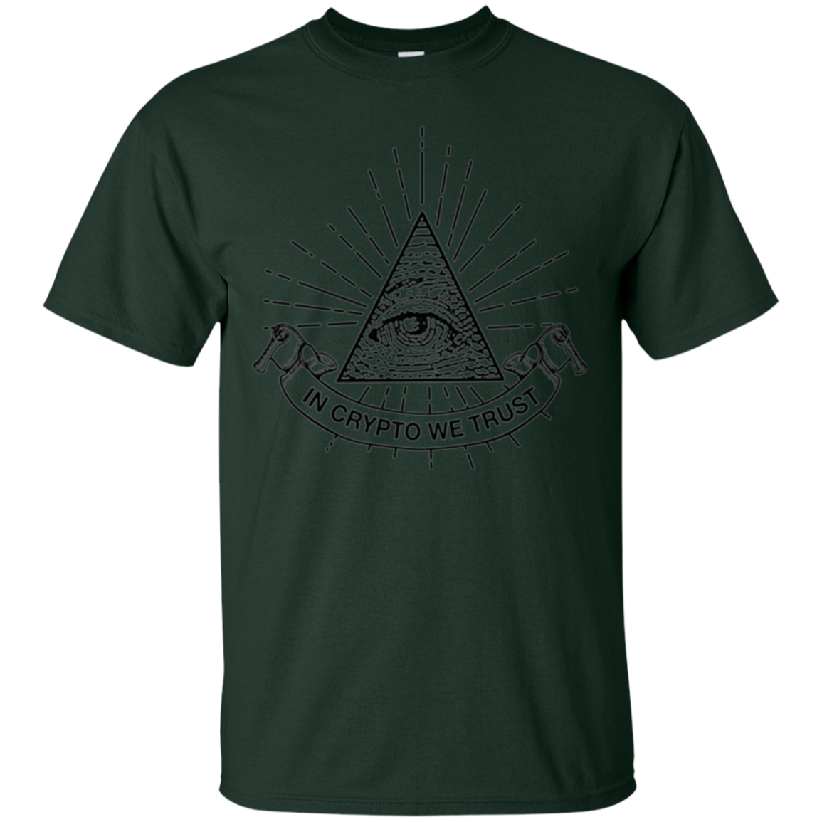 "In Crypto We Trust" Illuminati Cryptocurrency T-shirt