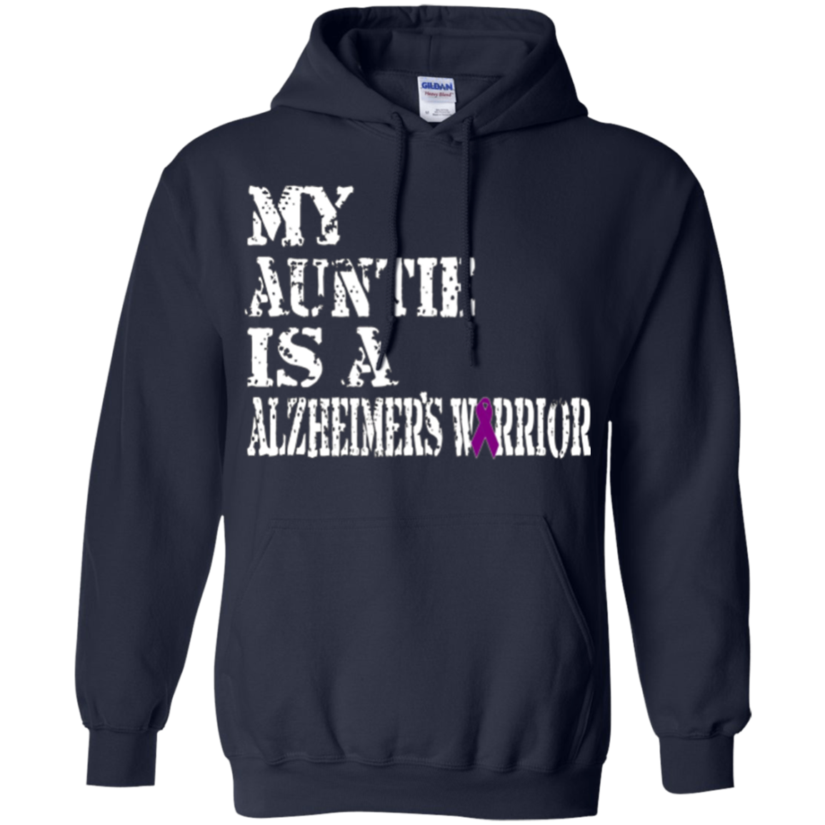 Alzheimer's Awareness Shirt For Aunties Purple Ribbon Tee