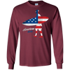 Image of American Flag Surfer Tee Shirt USA Love Surfing Surf Gifts