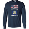 Image of American By Birth Proudly Raised In Connecticut Flag Shirt
