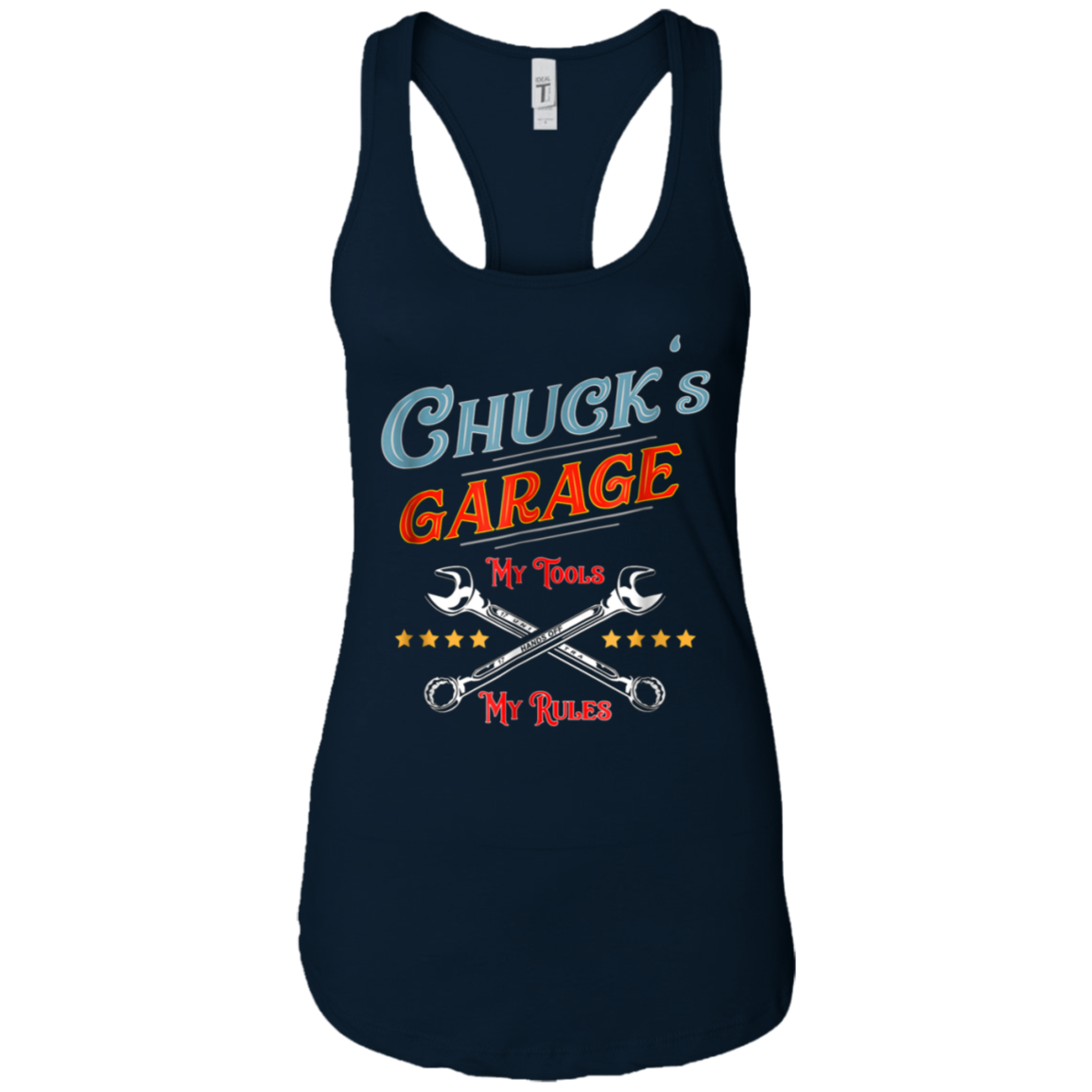 Chuck's Garage funny t-shirt