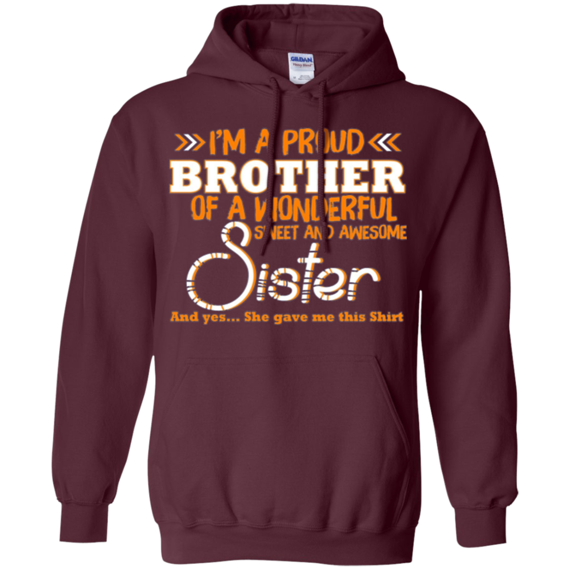 Amazing Long Sleeve Tee For Brother. Costume From Sister.