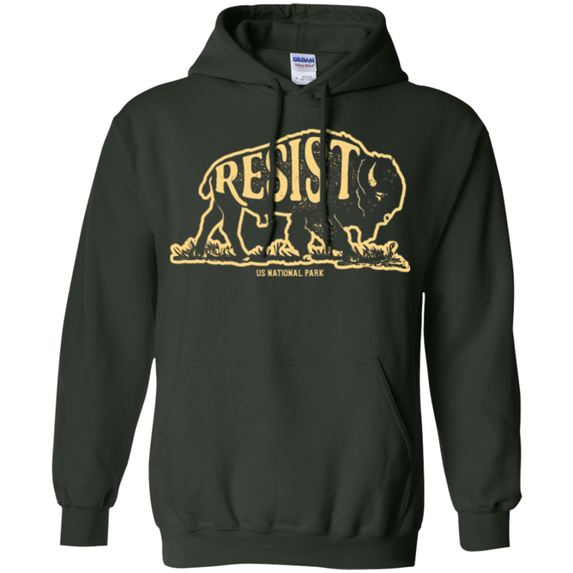 ALT US National Park Resist Service T shirt Bison Vintage
