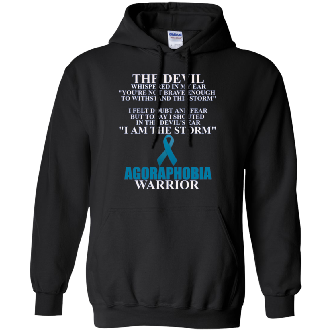 Agoraphobia Warrior Awareness Ribbon Faith T-Shirt