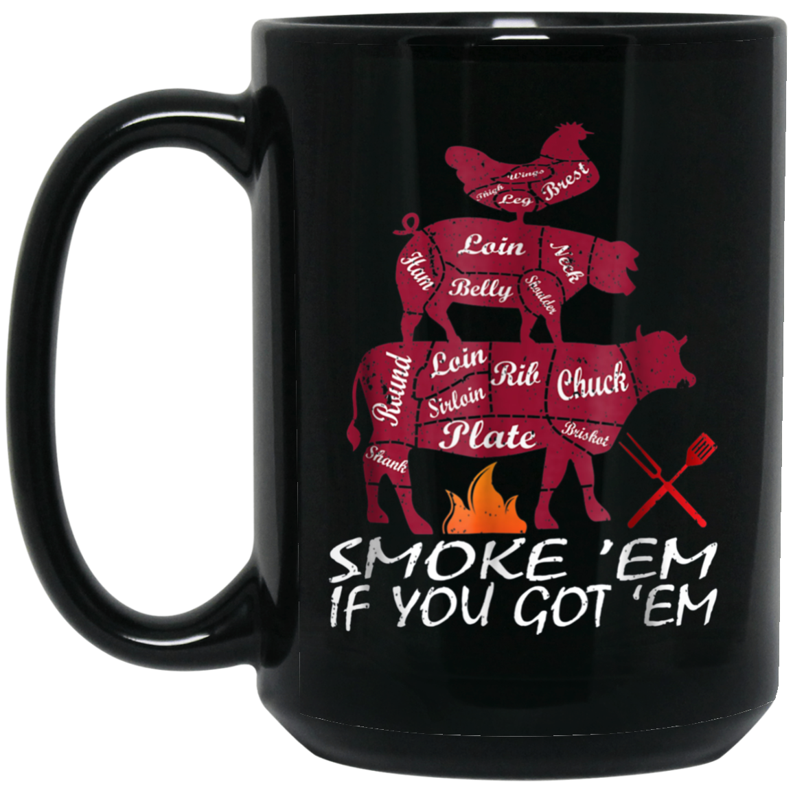 Authentic Smoke Em If You Got Em Shirt BBQ Fathers Day Tee