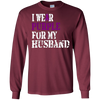 Image of Alzheimer's Awareness T Shirt I Wear Purple For My Husband