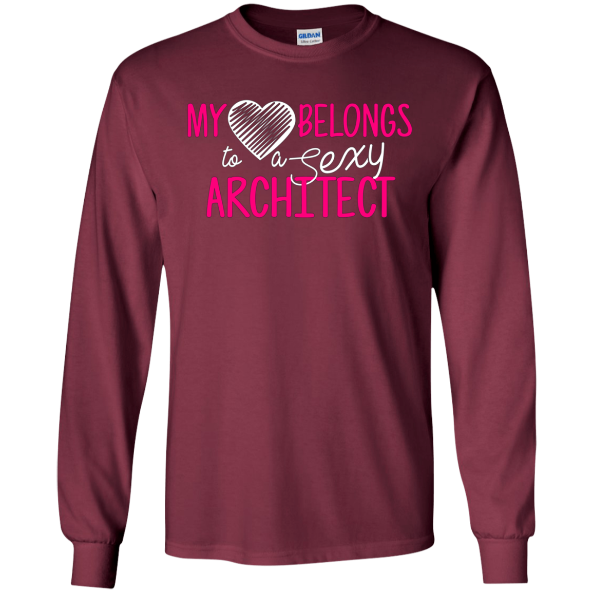 Architect Shirt My Heart Belongs Architects Wife Shirt