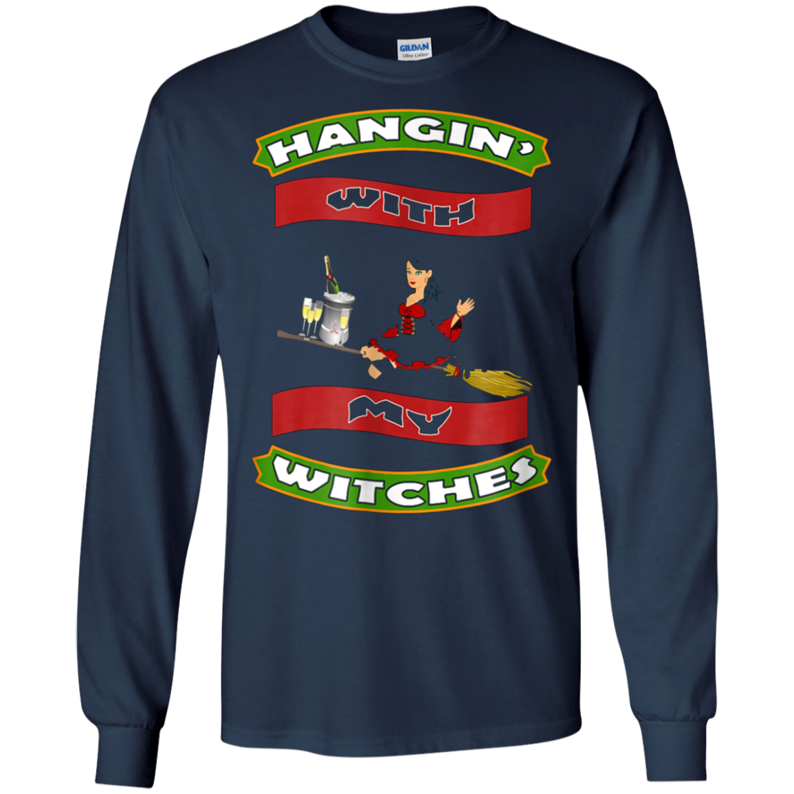 Funny Halloween Witch T Shirt Hangin With My Witches