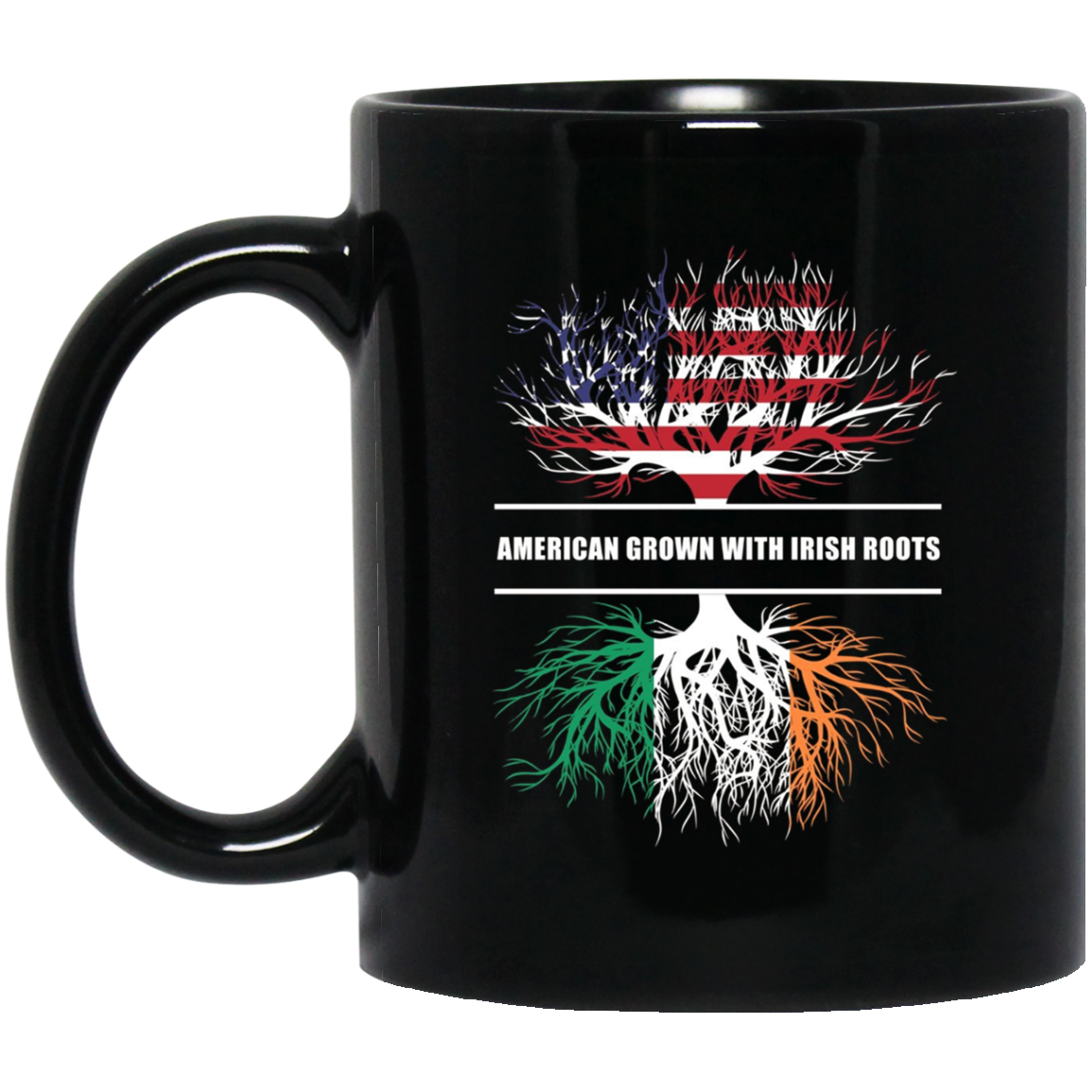 American Grown With Irish Roots T-Shirt Ireland Tee