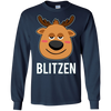 Image of Santa Reindeer Blitzen T-Shirt Christmas Group Costume Tee