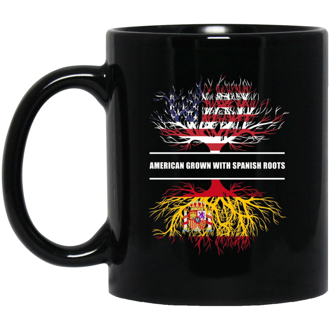 American Grown With Spanish Roots T-Shirt Spain Tee