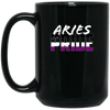 Image of Aries Asexuel Pride Flag Zodiac signe Long Sleeve T-Shirt
