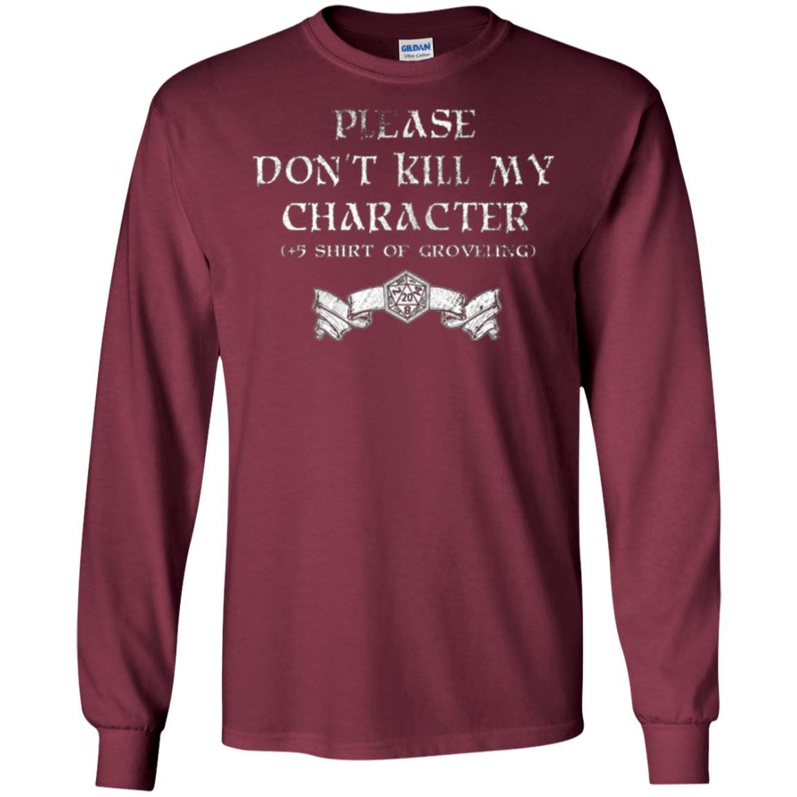 +5 Shirt of Groveling - Distressed Tabletop RPG T-Shirt