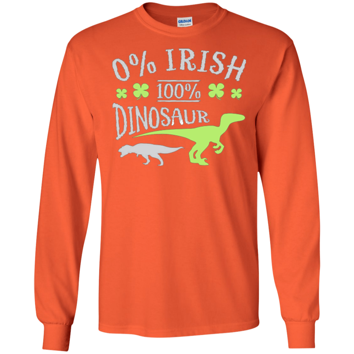 0% Irish 100% Dinosaur T-Shirt
