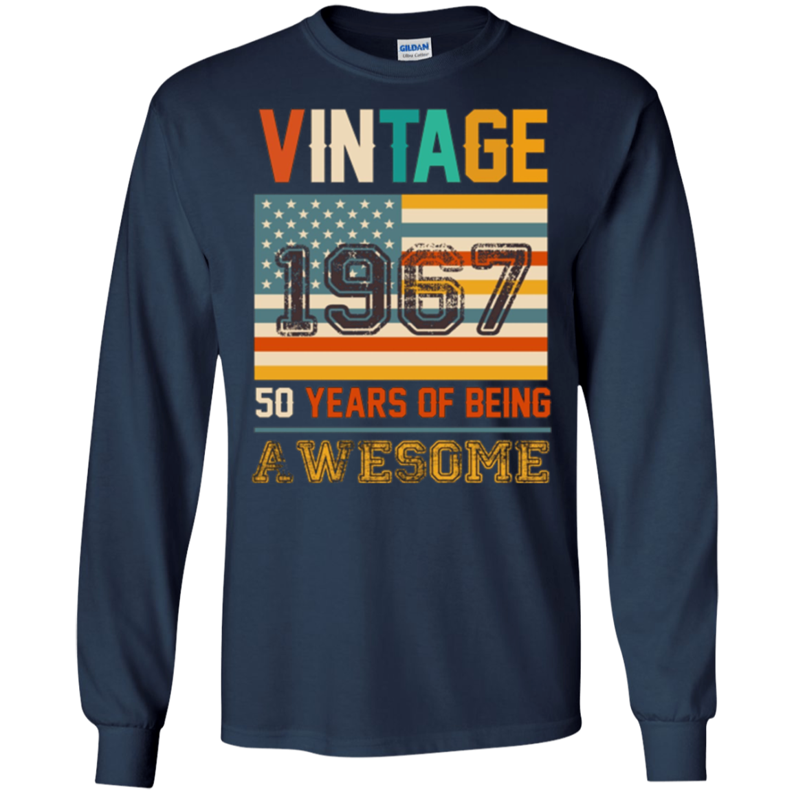 50 year old birthday gifts Vintage 1967 T-shirt