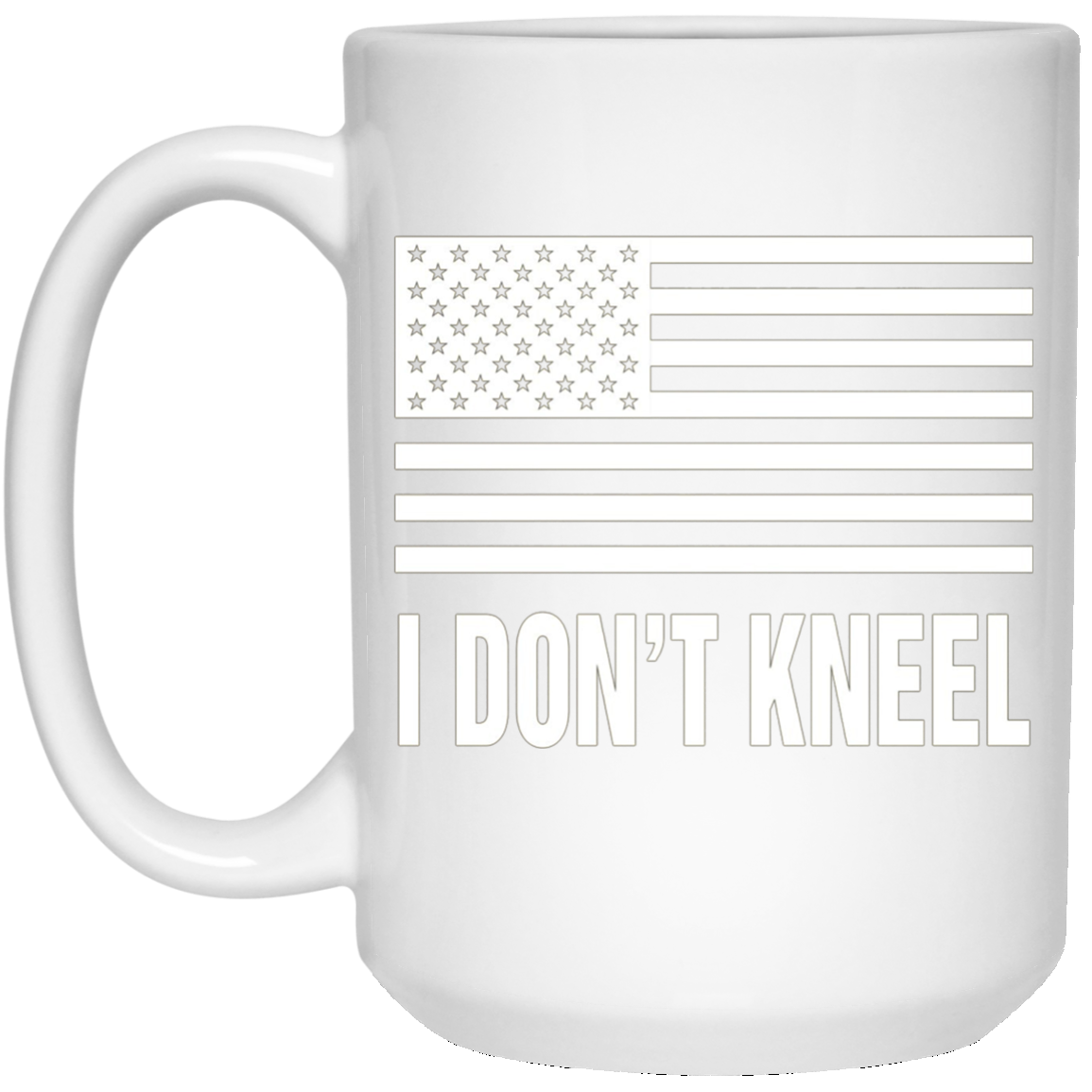 American Flag I Don't Kneel Patriotic T-Shirt