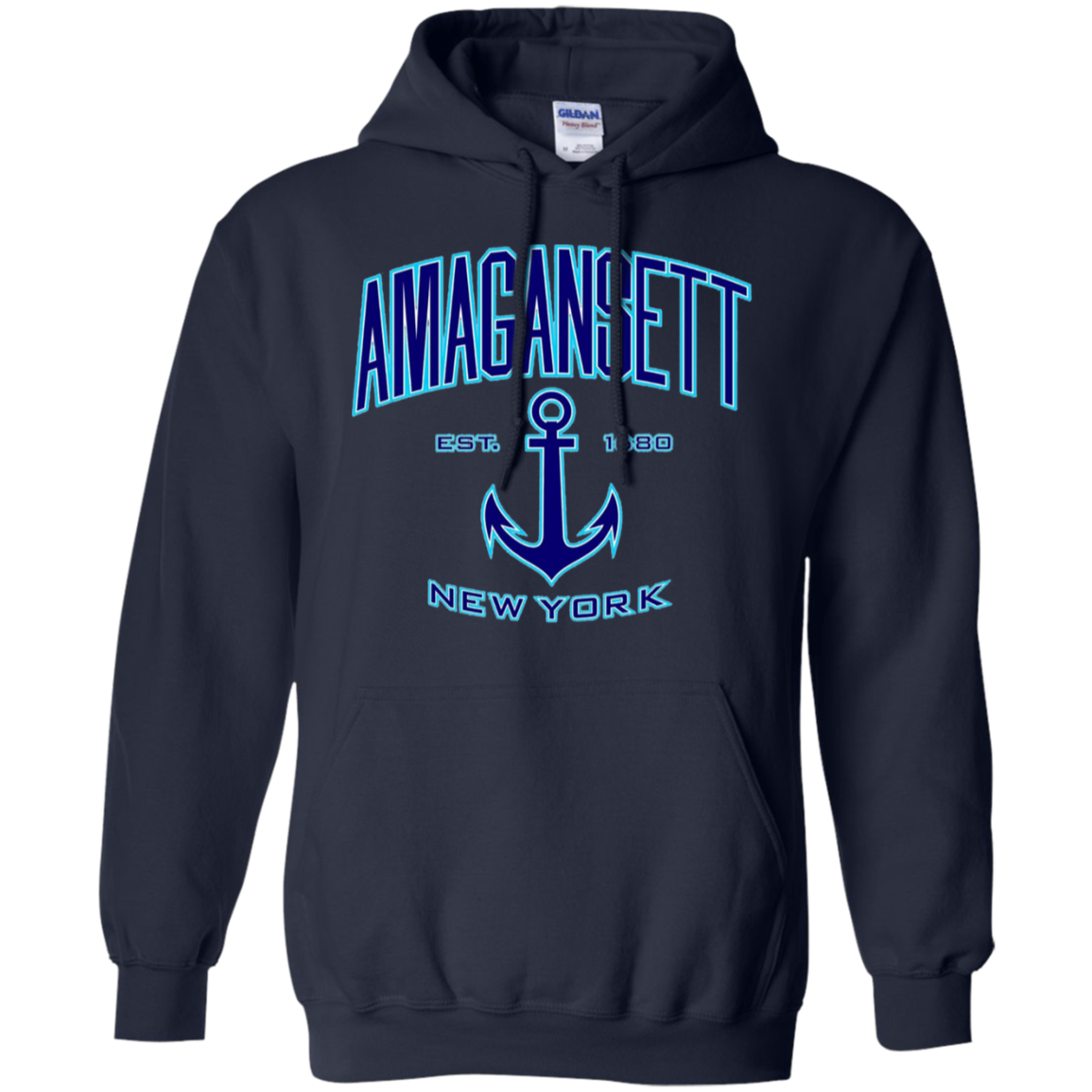 Amagansett, New York T-Shirt (Blue/Aqua)