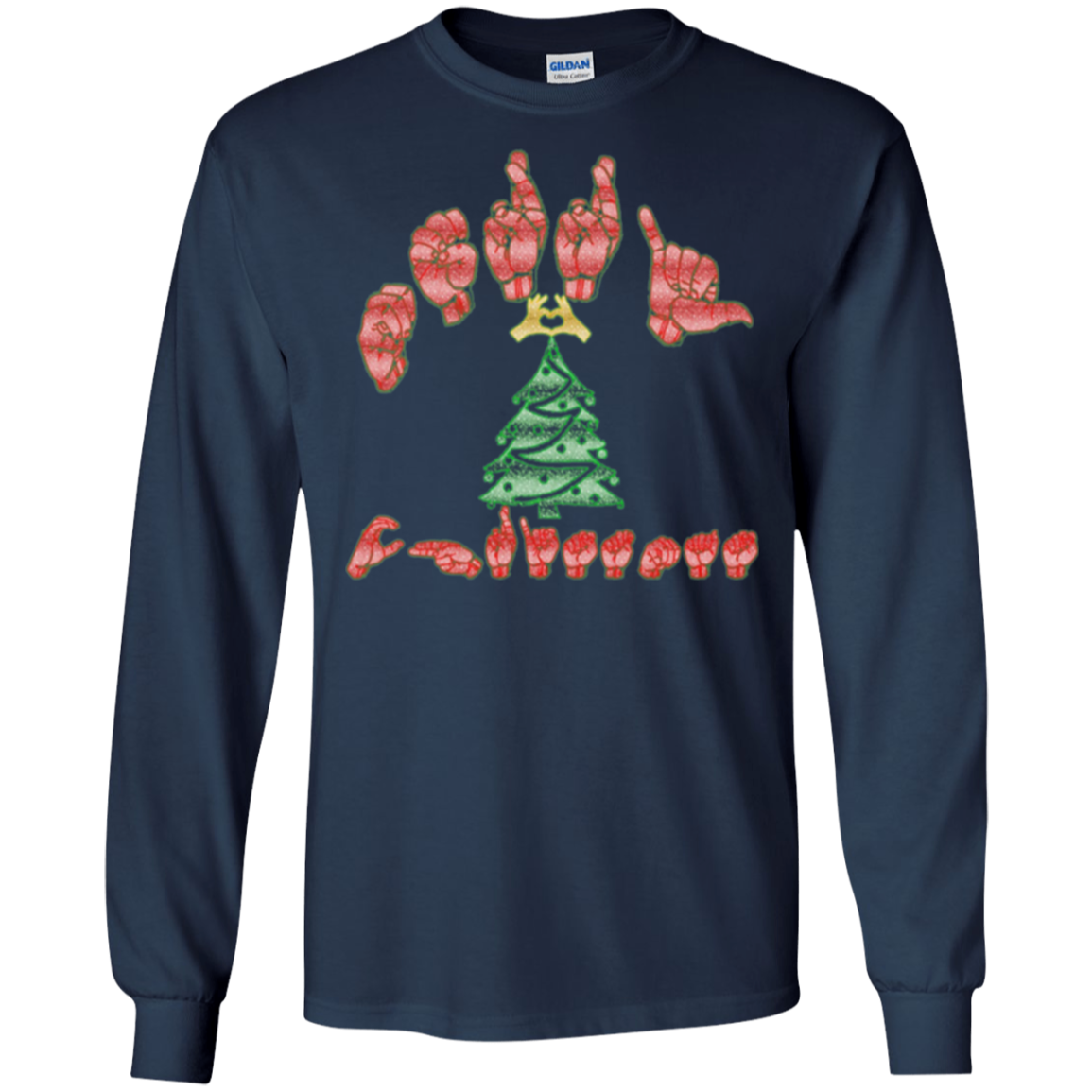 American Sign Language Christmas T shirt great gift idea
