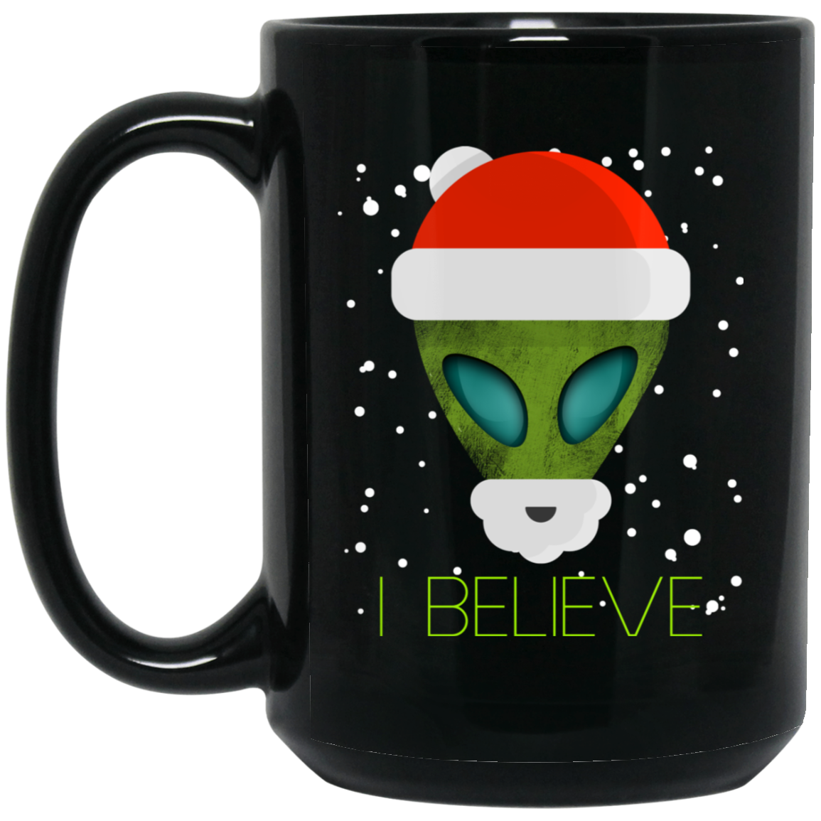 Alien Funny Christmas Tee Shirt I Believe Cute Ufo Gift