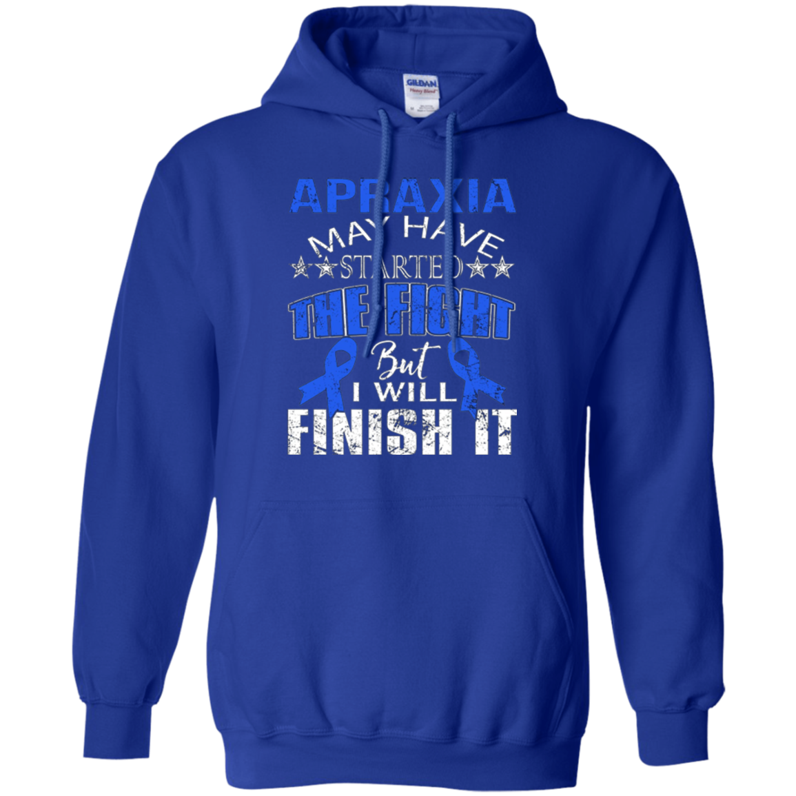 Apraxia started the fight i'll finish it t shirt