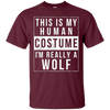 Image of Wolf Halloween Costume Shirt Funny Easy for Kids Men Women
