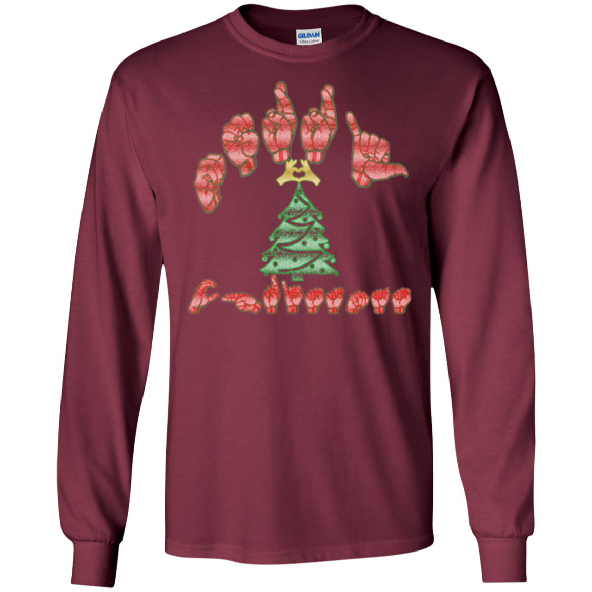 American Sign Language Christmas T shirt great gift idea