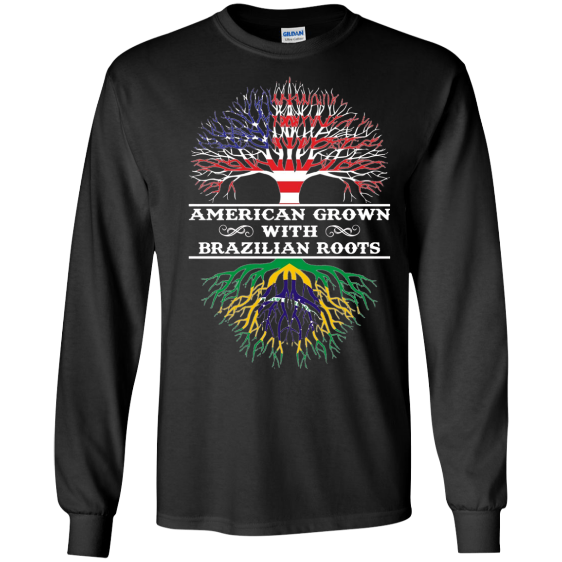 American Grown With Brazilian Roots Tee Shirt