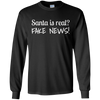 Image of Santa Fake News T-Shirt Trump Joke Funny Christmas Gift