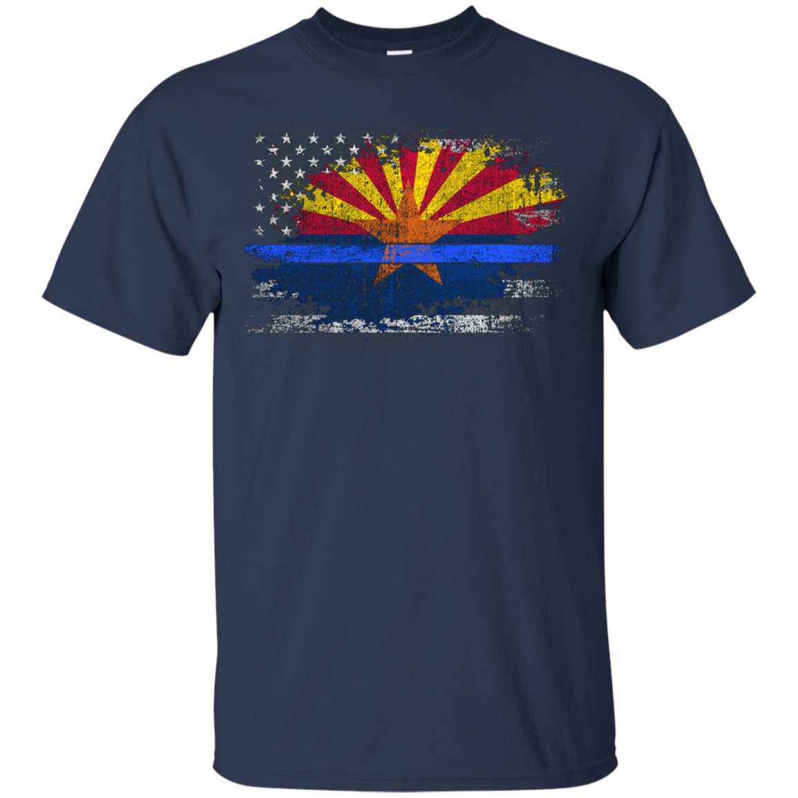 Arizona Thin Blue Line Flag T-Shirt