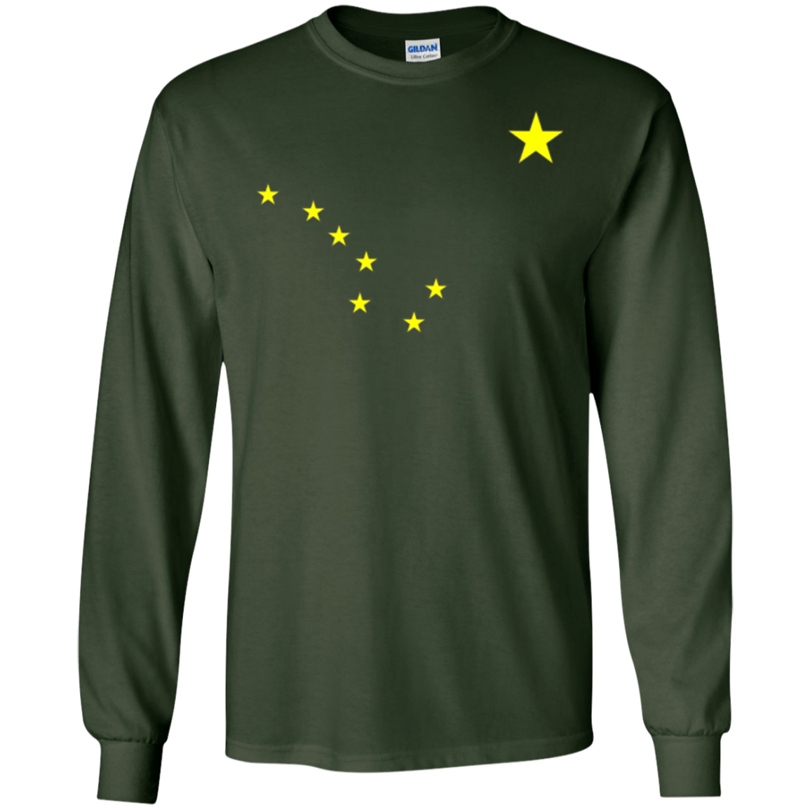 Alaska T-Shirt State Flag Astrology Big Dipper Polaris Tee