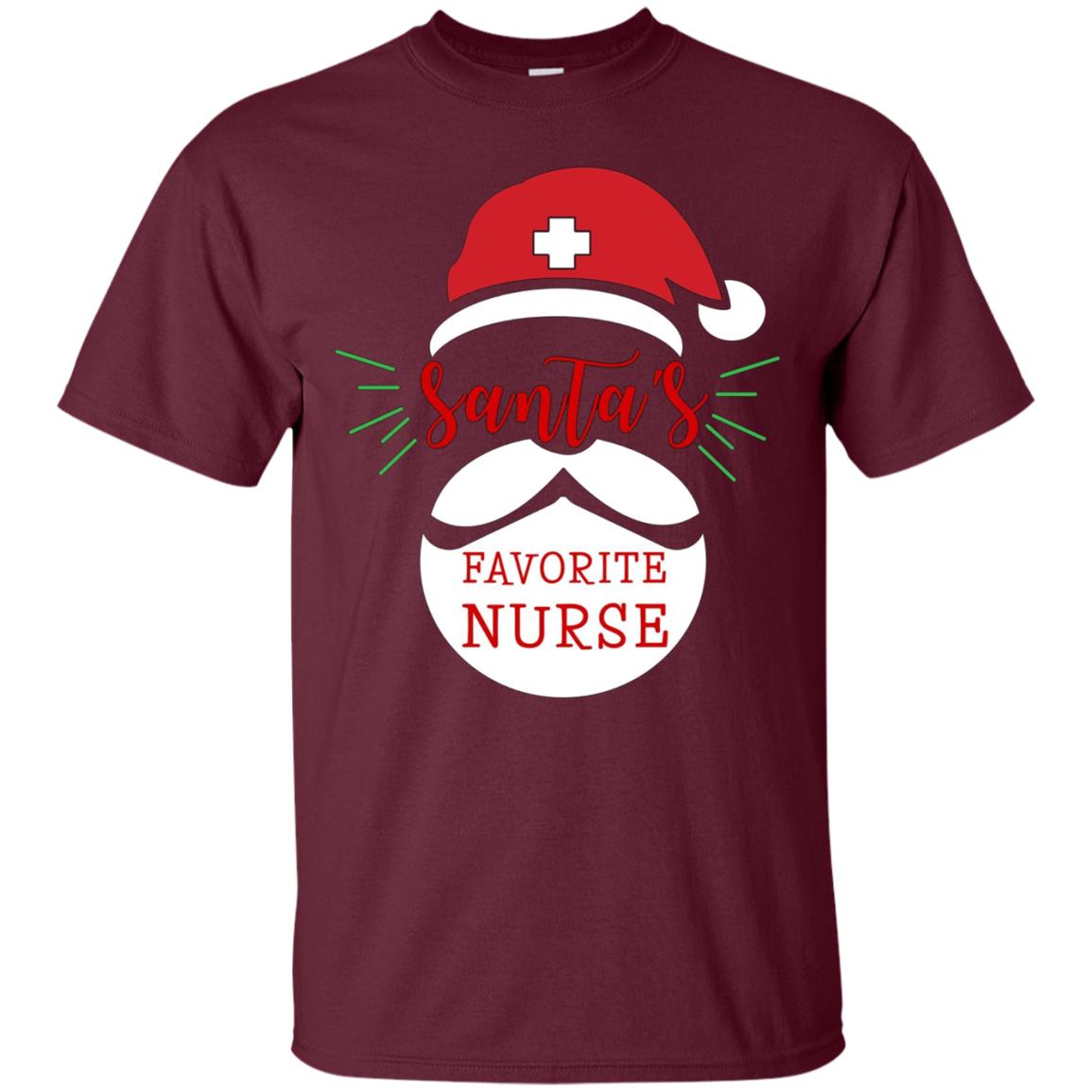 Santa's Favorite Nurse Funny Nurse Christmas T-Shirt