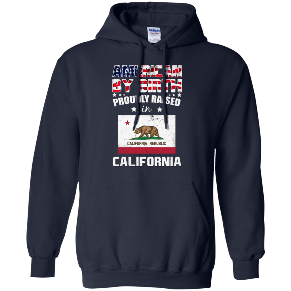 American By Birth Proudly Raised In California Flag Shirt