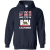 Image of American By Birth Proudly Raised In California Flag Shirt