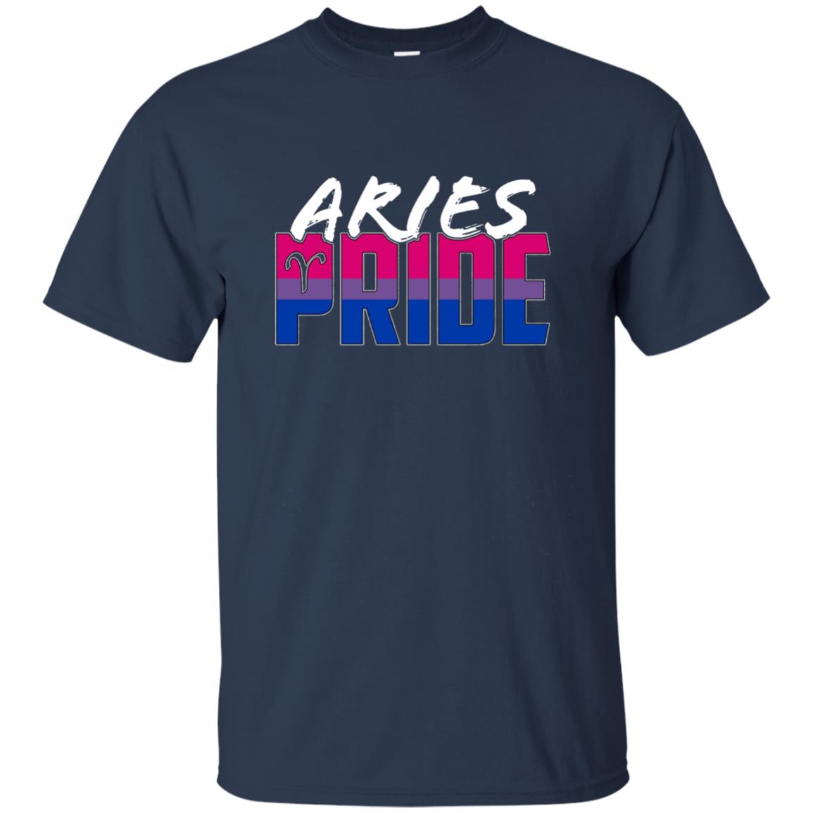 Aries Bisexual Pride Flag Zodiac Sign Long Sleeve T-Shirt