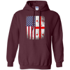 Image of American Georgian Flag T-shirt Georgia Republic Country