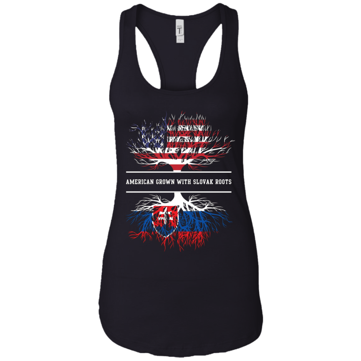 American Grown With Slovak Roots T-Shirt Slovakia Tee