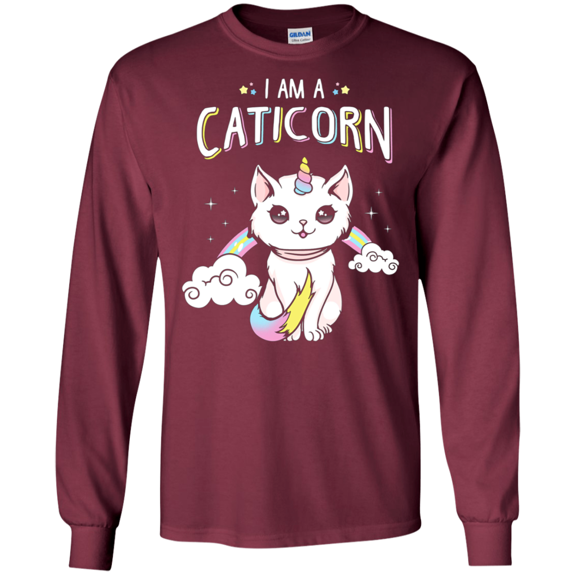 am a Caticorn Shirt Not a cat not a UNicorn Long Sleeve