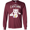 Image of am a Caticorn Shirt Not a cat not a UNicorn Long Sleeve