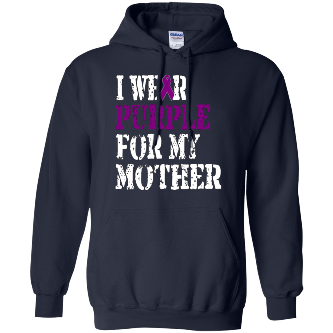 Alzheimer's Awareness T-Shirt I Wear Purple For My Mother