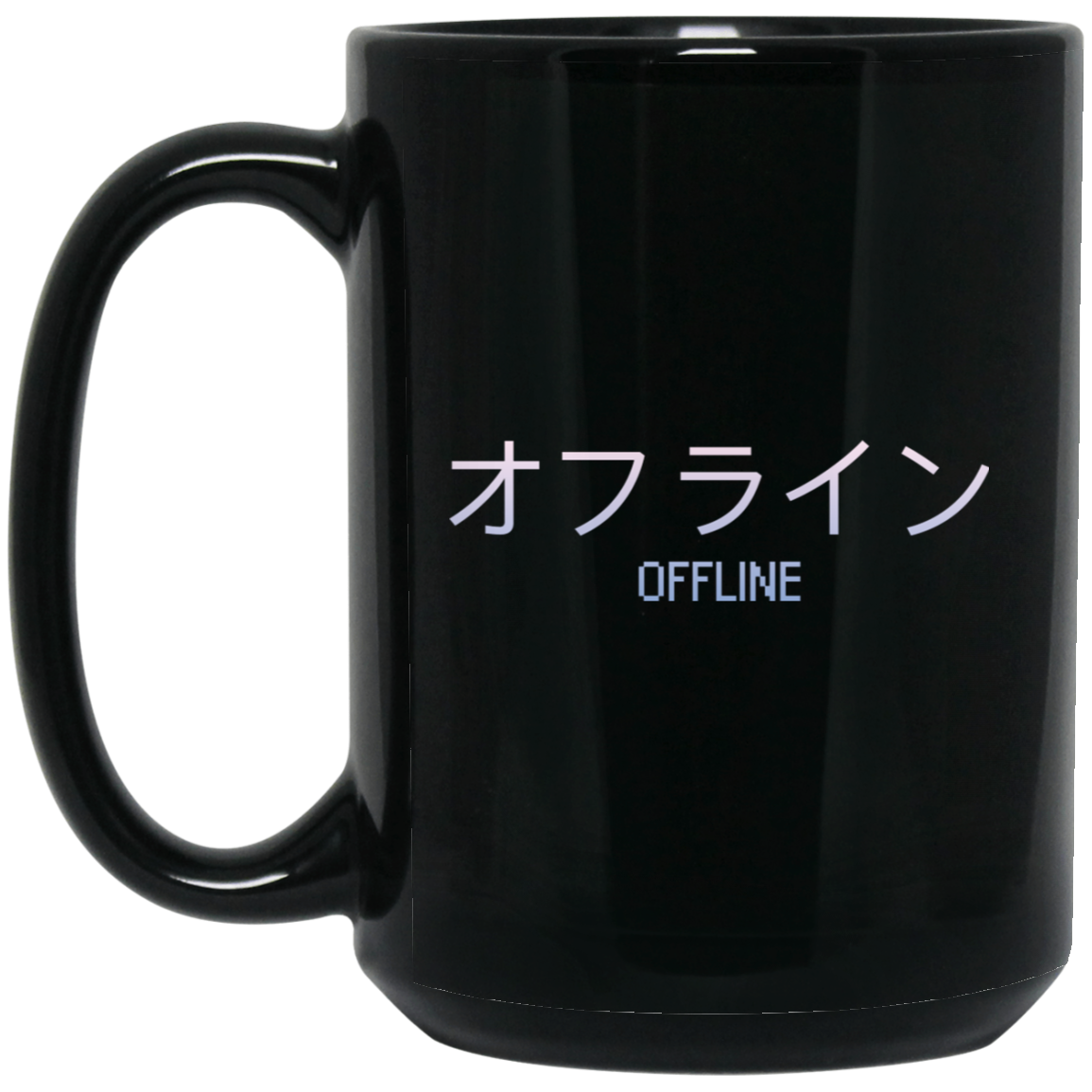 Aesthetic Sad Boys Vaporwave 'Offline' Longsleeve with Kanji