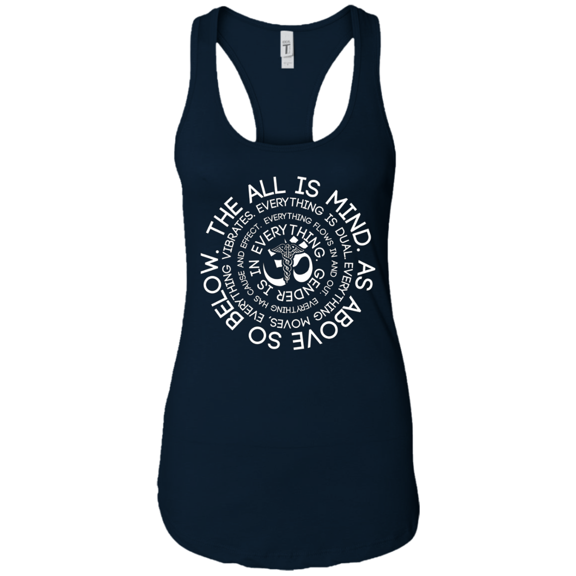 As Above So Below Shirt - Caduceus OM Symbol Tee